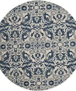 Safavieh All Area Rugs And Runners Evoke CollectionNon-Shedding Stain Resistant Living Room Bedroom Area Rug Ivory / Blue