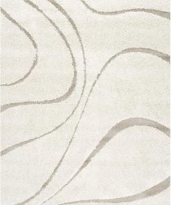 FAS All Area Rugs And Runners Cream Beige Soft Plush Shag Area Rug