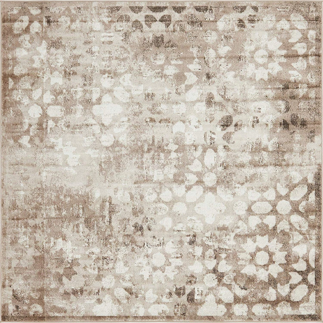 UL Vintage Brown Beige Ivory Area Rug 10 UL Vintage Brown Beige Ivory Area Rug