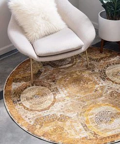 Unique Loom All Area Rugs And Runners Baracoa Collection Bright Tones Vintage Traditional Beige Area Rug