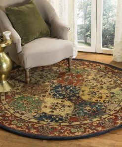 Modern Rugs And Decor Handmade Traditional Oriental Premium Wool Area Rug, Beige / Burgundy All Area Rugs And Runners