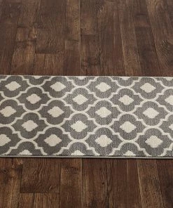 WRG Trellis Gray/Grey Indoor Area Rug