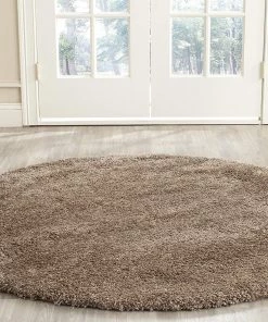 FAS Dark Beige Soft Plush Shag Area Rug All Area Rugs And Runners