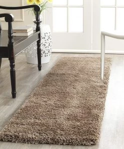 FAS Dark Beige Soft Plush Shag Area Rug All Area Rugs And Runners