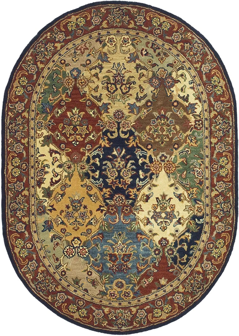 Safavieh All Area Rugs And Runners Heritage Collection Handmade Traditional Oriental Premium Wool Area Rug Multi / Burgundy 10 Safavieh All Area Rugs And Runners Heritage Collection Handmade Traditional Oriental Premium Wool Area Rug Multi / Burgundy