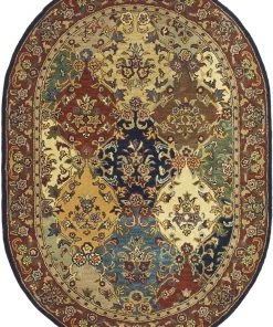 Modern Rugs And Decor Handmade Traditional Oriental Premium Wool Area Rug, Beige / Burgundy All Area Rugs And Runners