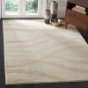 Modern Rugs And Decor All Area Rugs And Runners Modern Wave Distressed Soft Area Rug, Cream / Champagne