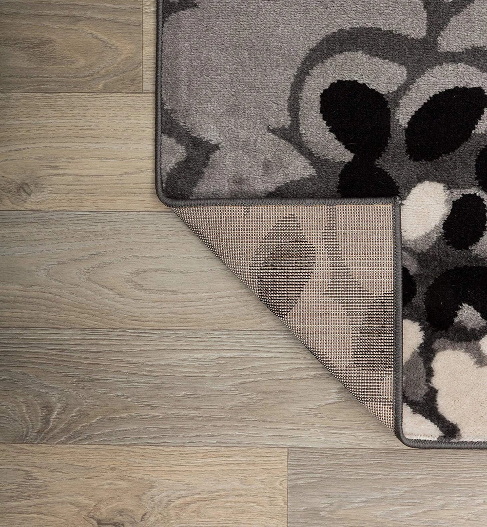 WRG All Area Rugs And Runners Floral Gray Black Blue Area Rug 5 WRG All Area Rugs And Runners Floral Gray Black Blue Area Rug