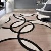 SUP Contemporary Abstract Circles Soft Beige Area Rug All Area Rugs And Runners