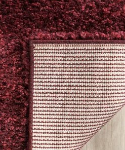 WRG Cozy Soft Thick Maroon Shag Area Rug 2-inch Pile Height All Area Rugs And Runners 11 WRG Cozy Soft Thick Maroon Shag Area Rug 2-inch Pile Height All Area Rugs And Runners