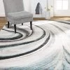 FAS Abstract Gray Turquoise Blue Soft Area Rugs All Area Rugs And Runners