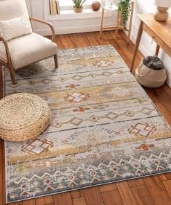 Well Woven All Area Rugs And Runners Elu Cream Vintage Panel Pattern Area Rug