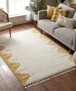 Well Woven Kara Gold Nordic Tribal Area Rug All Area Rugs And Runners