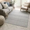 Well Woven All Area Rugs And Runners Ventova Denim Blue Tribal Geometric Area Rug