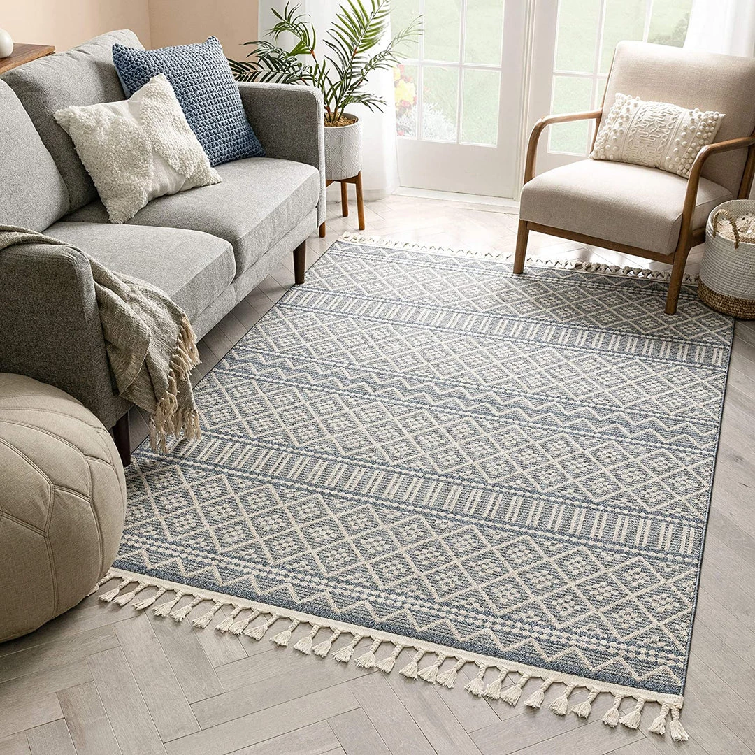 Well Woven All Area Rugs And Runners Ventova Denim Blue Tribal Geometric Area Rug 1 Well Woven All Area Rugs And Runners Ventova Denim Blue Tribal Geometric Area Rug