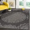 Modern Rugs And Decor Modern Area Rugs For Indoor Outdoor Medallion - Dark Grey / Light Grey All Area Rugs And Runners