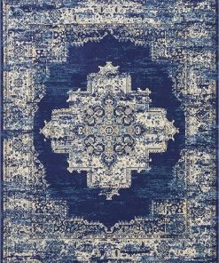 NOUR Navy Blue Distressed Persian Area Rugs All Area Rugs And Runners