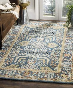 Safavieh Antiquity Collection Handmade Traditional Oriental Premium Wool Area Rug Dark Blue / Multi All Area Rugs And Runners