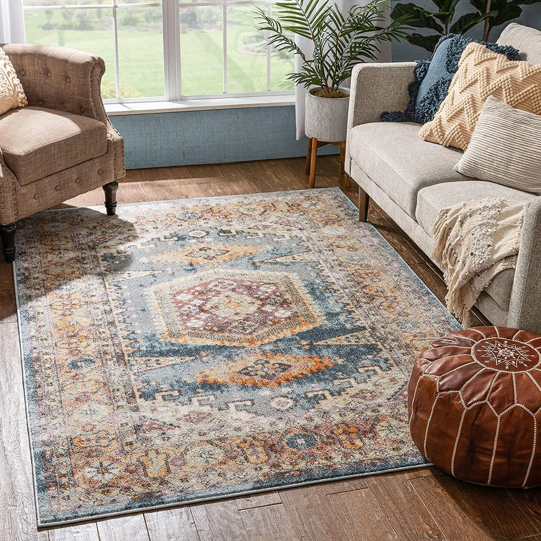 Well Woven All Area Rugs And Runners Roslind Bohemian Vintage Pastel Oriental Medallion Pattern Area Rug 1 Well Woven All Area Rugs And Runners Roslind Bohemian Vintage Pastel Oriental Medallion Pattern Area Rug