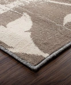 SUP Floral Patchwork Design Light Brown Ivory Area Rug All Area Rugs And Runners