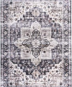 Rugshop Bohemian Distressed Machine Washable Area Rug