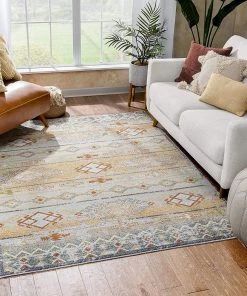 Well Woven All Area Rugs And Runners Elu Cream Vintage Panel Pattern Area Rug