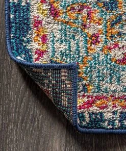 JONATHAN Y Bedroom Kitchen Living Room Indoor Soft Area-Rug Cream/Orange