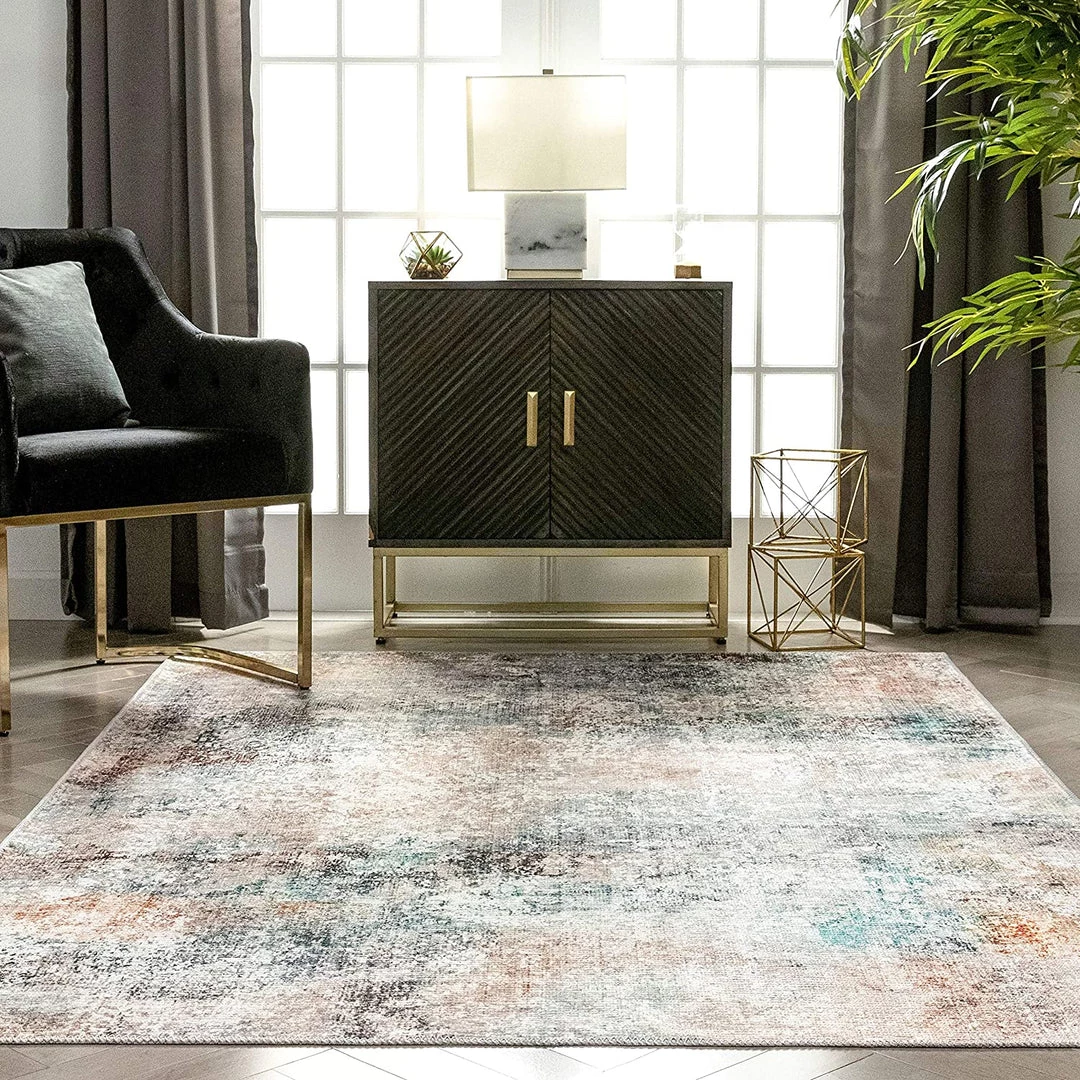 Ww Amesti Light Blue All Area Rugs And Runners Light Blue Machine Washable Contemporary Abstract Distressed Soft Rug 5 Ww Amesti Light Blue All Area Rugs And Runners Light Blue Machine Washable Contemporary Abstract Distressed Soft Rug