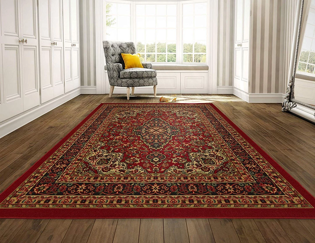 WRG Persian Oriental Design Red Non-Skid Area Rugs All Area Rugs And Runners 1 WRG Persian Oriental Design Red Non-Skid Area Rugs All Area Rugs And Runners