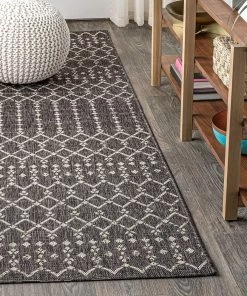 Modern Rugs And Decor Moroccan Geometric Textured Weave Indoor/Outdoor Black/Gray Area Rug 22 Modern Rugs And Decor Moroccan Geometric Textured Weave Indoor/Outdoor Black/Gray Area Rug