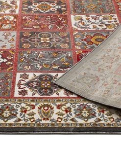 WW Modern Floral Panel Persian Design Multicolor Area Rug