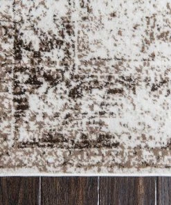 UL Vintage Distressed Bordered Beige Area Rugs