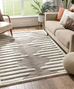 Well Woven All Area Rugs And Runners Bellagio Luna Tribal Moroccan Diamond Pattern Beige Area Rug