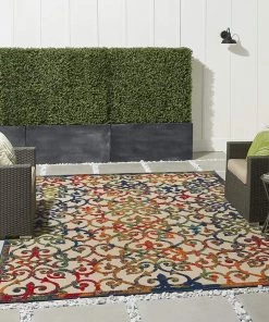Modern Rugs And Decor All Area Rugs And Runners Multicolor Easy-Care Indoor-Outdoor Rug