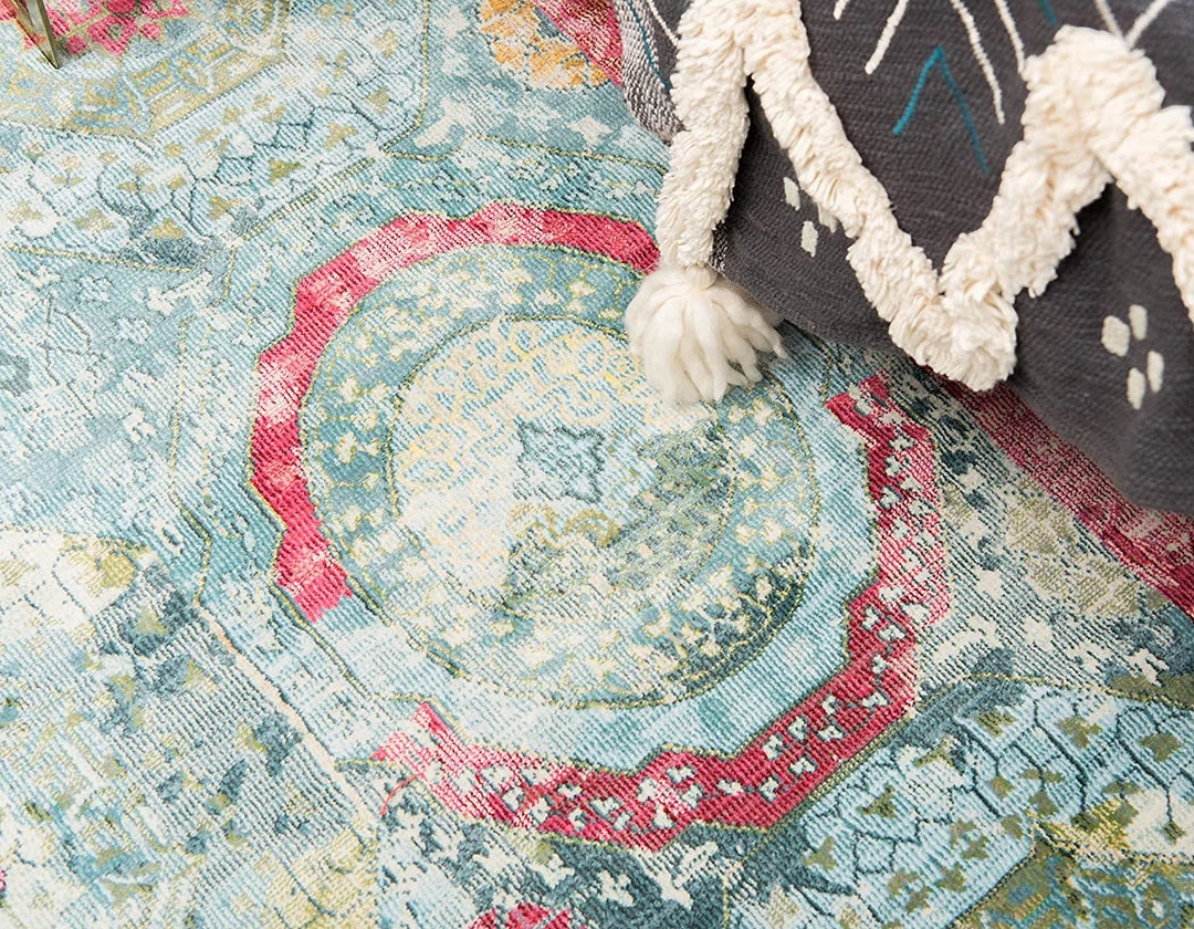 Unique Loom Baracoa Collection Bright Tones Vintage Traditional Turquoise Runner Area Rug All Area Rugs And Runners 4 Unique Loom Baracoa Collection Bright Tones Vintage Traditional Turquoise Runner Area Rug All Area Rugs And Runners