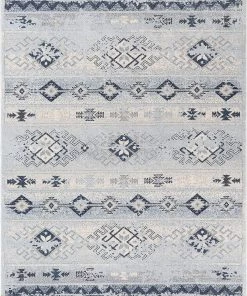 Well Woven All Area Rugs And Runners Elu Blue Vintage Stripes Pattern Area Rug