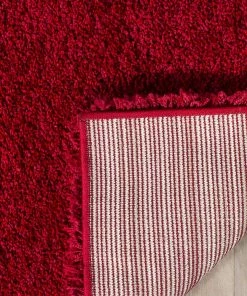 FAS All Area Rugs And Runners Red Soft Plush Shag Area Rug