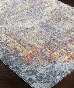 Artistic All Area Rugs And Runners Eira Blue / Orange Soft Area Rug