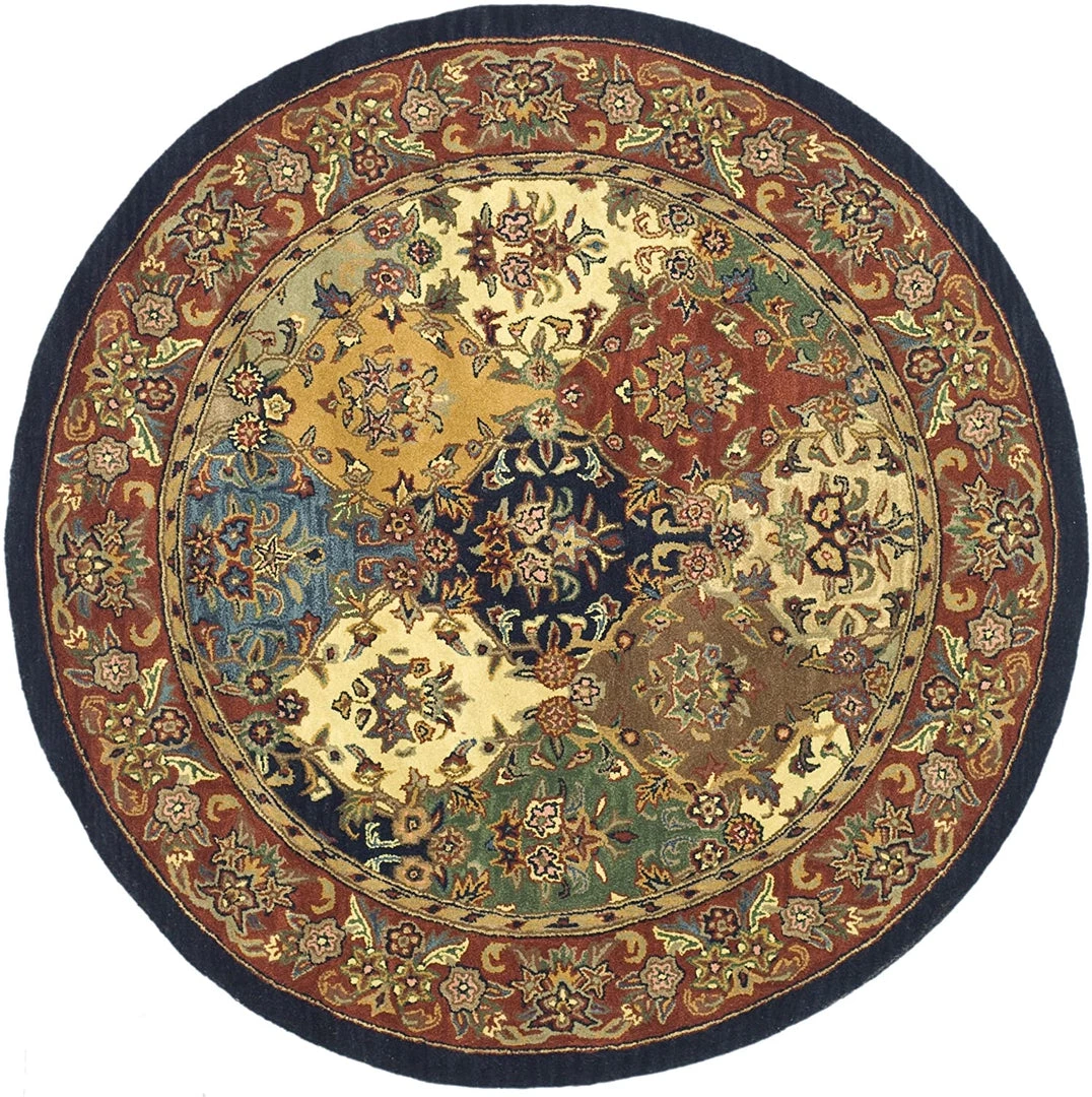 Safavieh All Area Rugs And Runners Heritage Collection Handmade Traditional Oriental Premium Wool Area Rug Multi / Burgundy 8 Safavieh All Area Rugs And Runners Heritage Collection Handmade Traditional Oriental Premium Wool Area Rug Multi / Burgundy