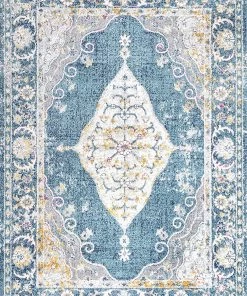 JONATHAN Y Zelda Bohemian Cottage Medallion For Bedroom Living Room Indoor Décor Soft Area Rugs, All Area Rugs And Runners