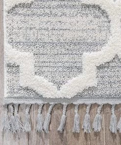 Well Woven Vera Cream | Moroccan Lattice High-Lo Textured | Area Rug All Area Rugs And Runners