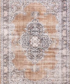 Well Woven Mareva Machine Washable Rust Orange Vintage Oriental Medallion Area Rug All Area Rugs And Runners