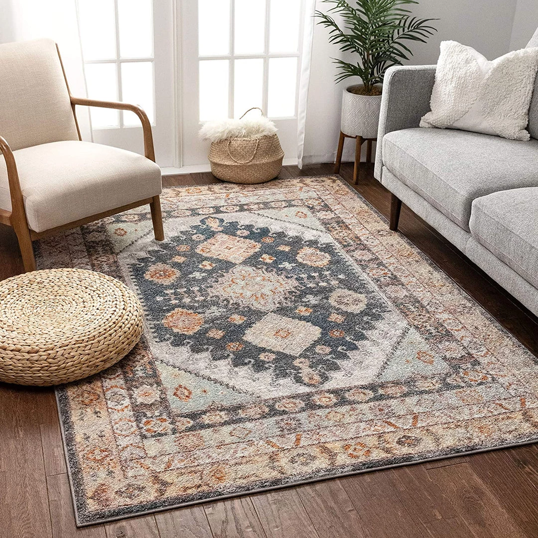 Modern Rugs And Decor All Area Rugs And Runners Vera Vintage Blue Tribal Diamond Medallion Pattern Area Rug 1 Modern Rugs And Decor All Area Rugs And Runners Vera Vintage Blue Tribal Diamond Medallion Pattern Area Rug
