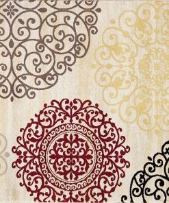 WRG All Area Rugs And Runners Floral Cream Brown Red Area Rugs 16 WRG All Area Rugs And Runners Floral Cream Brown Red Area Rugs