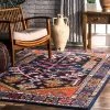 Modern Rugs And Decor All Area Rugs And Runners Tribal Navy Orange Mutli Soft Area Rug