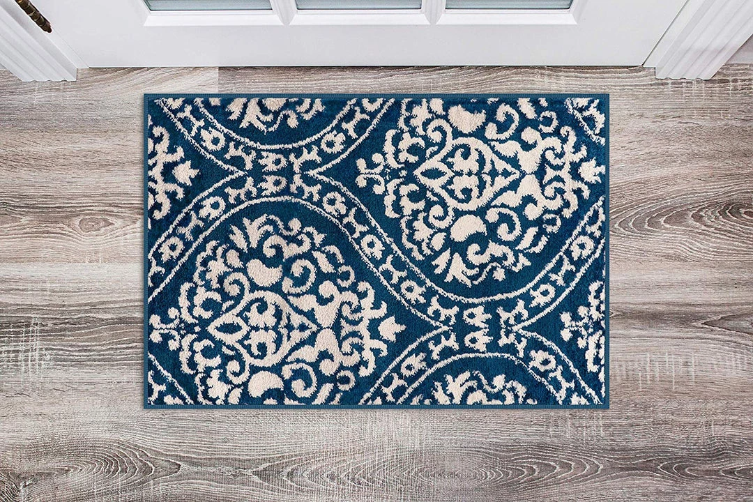 WRG Floral Damask Navy Ivory Area Rug All Area Rugs And Runners 8 WRG Floral Damask Navy Ivory Area Rug All Area Rugs And Runners
