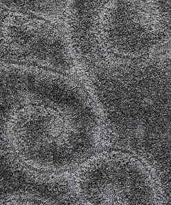 FAS All Area Rugs And Runners Premium Swirl Thick Plush Grey Area Shag Rug