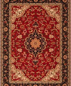 Well Woven Eugene Red Oriental Medallion Non-Slip Rubber Backed Runner Rug All Area Rugs And Runners