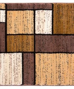 WRG All Area Rugs And Runners Contemporary Box Pattern Modern Brown Tan White Area Rug 13 WRG All Area Rugs And Runners Contemporary Box Pattern Modern Brown Tan White Area Rug