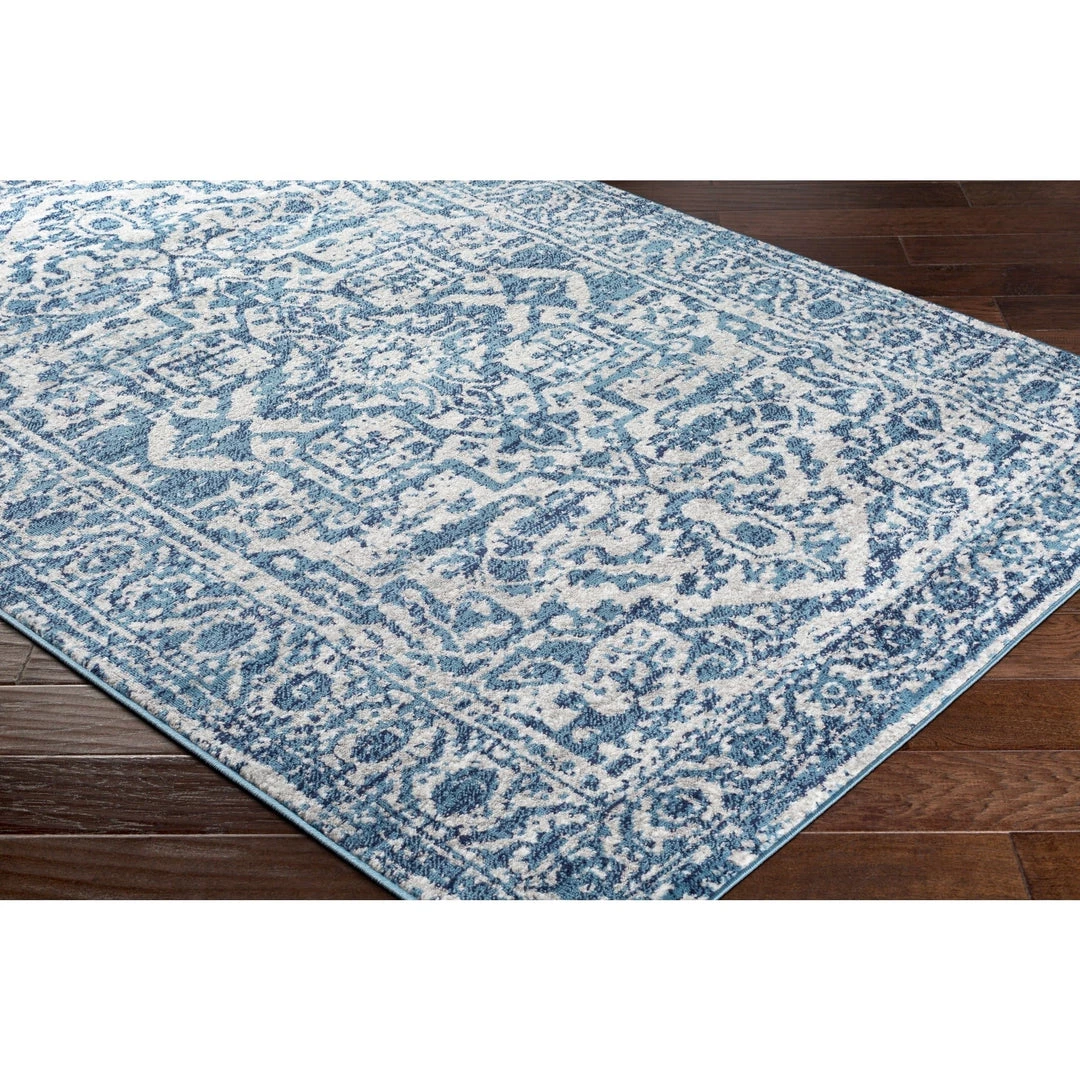 Copper Grove Hagestein Vintage Medallion Sky Blue White Area Rug 7 Copper Grove Hagestein Vintage Medallion Sky Blue White Area Rug